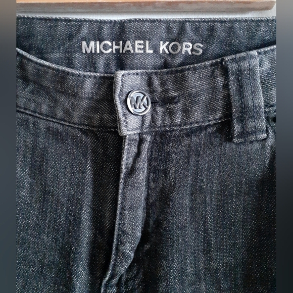 MK Embellished boot-cut Michael Kors jeans w/ bejeweled pockets - Picture 3 of 11